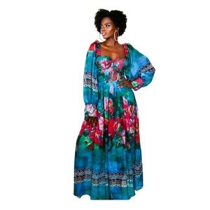 Banjul Flowing Chiffon Maxi Dress